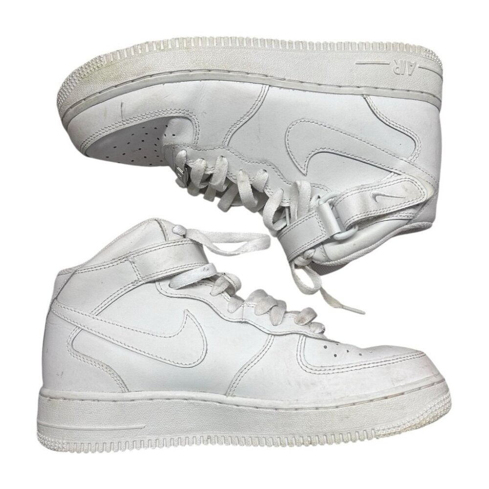 Nike Air Force Mid White Sneakers SIZE 7 YOUTH